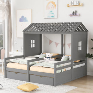 JASIAK RISTO Kids Twin Bed with Drawers