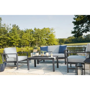 GREYLEIGH™ Winnsboro 4 Piece Multiple Chairs Seating Group with Cushions