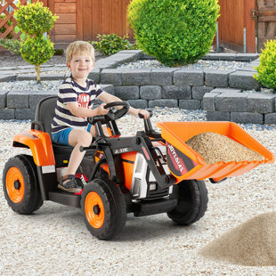 JOYLDIAS 12 Volt 1 Seater Tractors / Construction Battery Powered Ride On