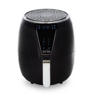 ARIA AIR FRYERS Aria 4.7 Qt. Air Fryer Toxin-Free and Cooking with Recipe Book