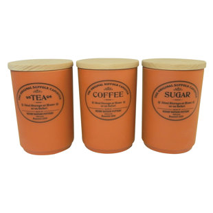HENRY WATSON Original Suffolk 3 Piece Coffee, Tea, & Sugar Jar Sets