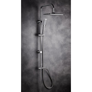 LANERI Bridge Column Complete Shower System with Dual Shower Head