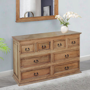 COTTAGE CREEK 8 Drawer 67" W Double Dresser