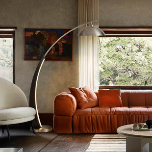 NOVA OF CALIFORNIA Point Break 75" Arc Floor Lamp with Nightlight feature - 4-Way Rotary Switch