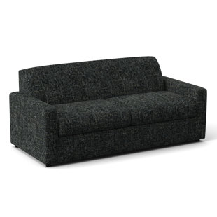 EDGECOMBE FURNITURE Wells 76.5" Square Arm Sofa Bed with Reversible Cushions
