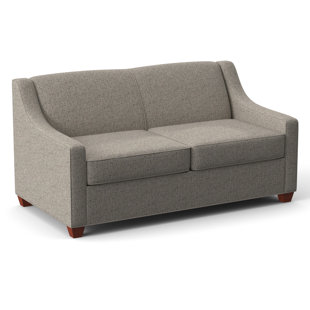EDGECOMBE FURNITURE Phillips 68" Square Arm Loveseat with Reversible Cushions