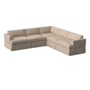 WAYFAIR CUSTOM UPHOLSTERY™ Lucia 4 - Piece Slipcovered L-Sectional