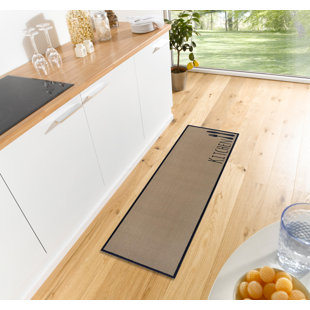 ZALA LIVING Runner Solid Colour Machine Woven 50 X 150Cm Brown Area Rug