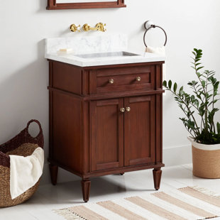 SIGNATURE HARDWARE 24" Elmdale Single Bathroom Vanity Set with Rectangular Undermount Sink