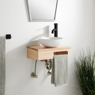 SIGNATURE HARDWARE 18" Nadiya Wall-Mounted Bathroom Vanity