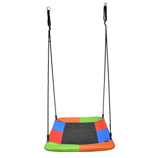 SWINGING MONKEY PRODUCTS Metal Web/Saucer Swing with Chains and Hooks