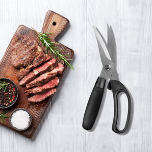 KEENBEST Modern Kitchen Shears With Spring-Loaded Handle