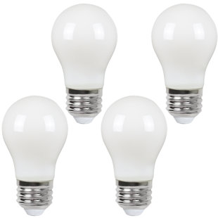 CANDEX LIGHTING 4 Watt (40 Watt Equivalent), A15 LED, Dimmable Light Bulb, Warm White 2700K E26/Medium Standard Base (Set of 4)