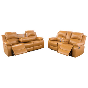 L&T HOME LIVING INC 2 - Piece Vegan Leather Reclining Living Room Set