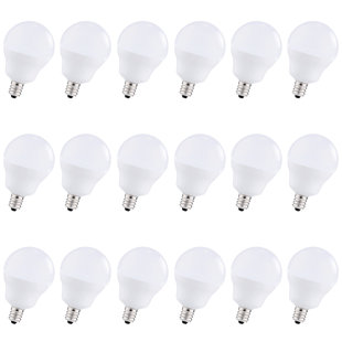 LOHASLED 40 Watt Equivalent G16 E12/Candelabra 3000K LED Bulb (Set of 18)