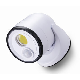 FULCRUMPRODUCTSINC Smart 1 - Head LED Battery Powered Dusk to Dawn Outdoor Security Flood Light with Motion Sensor