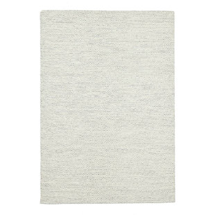 THEKO Handgefertigter Teppich aus Wolle in Creme/Beige