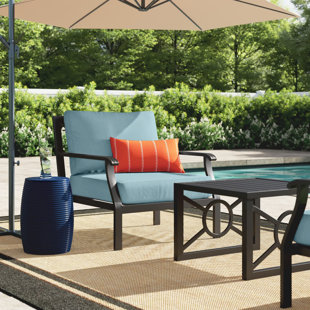 KATHY IRELAND HOMES & GARDENS BY TK CLASSICS Madison Aluminum 2 - Person Seating Group with Cushions