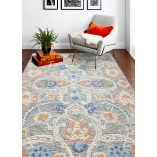 CORRIGAN STUDIO® Glorian Geometric Handmade Tufted Wool Area Rug in Taupe