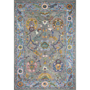 DARYA HOME Wool Geometric Rug