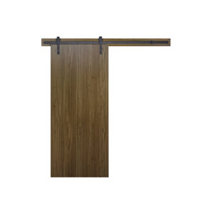 DURAMAX BUILDING PRODUCTS 36'' x 84'' Solid + Manufactured Wood Flush with Installation Hardware Kit Barn Door