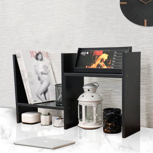 MASAKA B&W Wood Desk Organizer