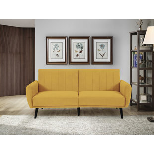SEALY SOFA CONVERTIBLES Vento Twin 81.5'' Upholstered Biscuit Back Convertible Sofa