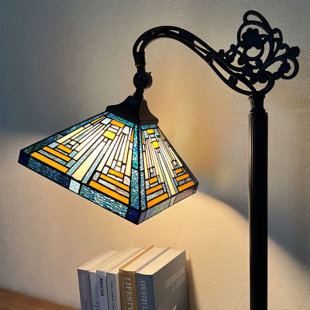 VINPLUS Tiffany 62'' Dark Bronze Traditional Floor Lamp
