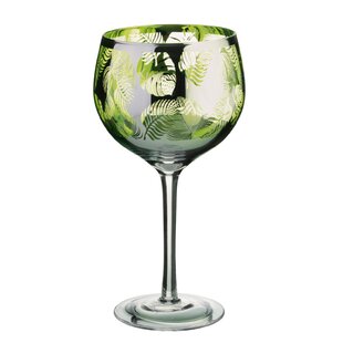 ARTLAND Tropical Leaves Gin Glasses (Set of 2)