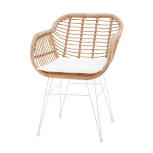 PERGO CLASSICS Bradgate Upholstered Armchair in Nature (Set of 2)