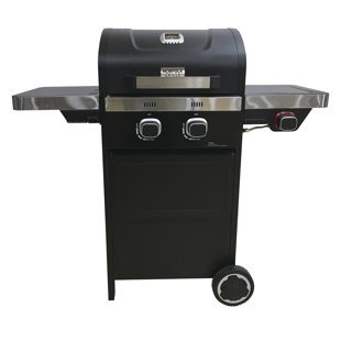 Norfolk Grills 2 - Burner Liquid Propane Gas Grill with Side Burner