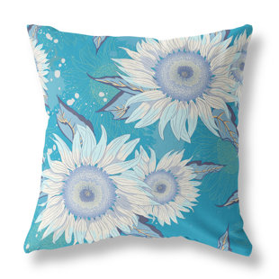 HOMEROOTS Floral Polyester Indoor/Outdoor Throw Pillow