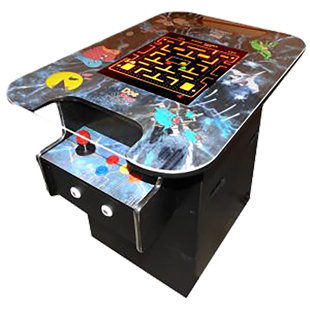 DOC AND PIES ARCADE FACTORY 412 Classic Retro Games Cocktail Arcade Machine for Home or Work - Full Size - 2-Player
