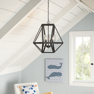 SAND & STABLE™ BABY & KIDS Reagan 4 - Light Dimmable Geometric Chandelier