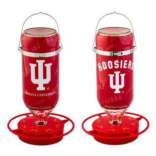 HUMMERS GALORE Glass Hanging Hummingbird Feeder