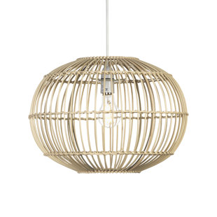 17 STORIES 28.5cm H Oval Pendant Shade ( Screw On ) in Brown