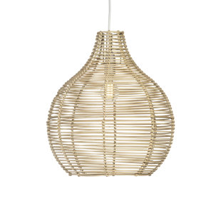 17 STORIES 45cm H Bell Pendant Shade ( Screw On ) in Brown