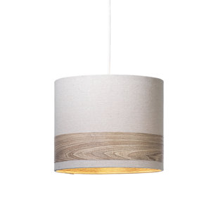 EBERN DESIGNS Linen Drum Pendant Shade ( Uno ) in