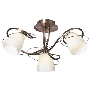 ROSALIND WHEELER Vytis Glass Semi Flush Mount