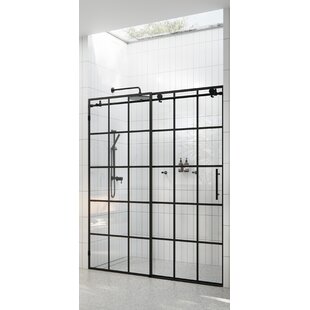 GLASS WAREHOUSE Esprit 56 in. - 60 in. x 78 in. French Monture Sliding Shower Door