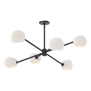 ALORA MOOD Willow 6 - Light Sputnik Modern Linear Chandelier