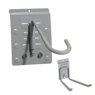 STOREWALL Slatwall Rotating J-Hook Mountain Bike Set