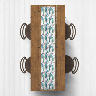 DESIGNS DIRECT CREATIVE GROUP Peacock In Floral Branches 4 Table Runner