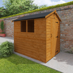 TIGER SHEDS Tiger 5 ft. W x 7 ft. D Solid Wood Shiplap Apex Garden Shed