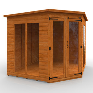 TIGER SHEDS Vista 8 x 8 Ft Shiplap Corner Summer House