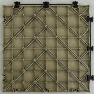 COURTYARD CASUAL FURNITURE 12" x 12" Plastic Interlocking Deck Tile