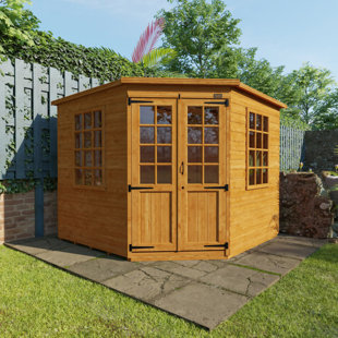 TIGER SHEDS Tiger 8 x 8 Ft Shiplap Corner Summer House