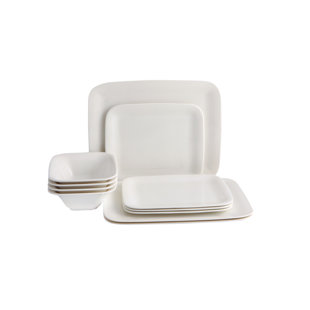 PORLAND Bach 12 Piece Dinnerware Set, Service for 4