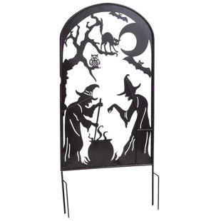 PLOW & HEARTH Haunted House Design Garden Stake