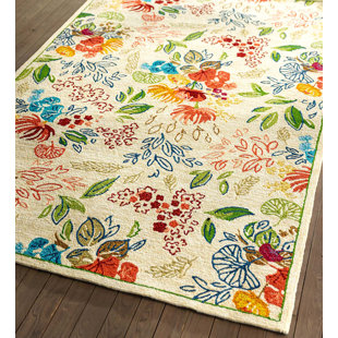 PLOW & HEARTH Flower Field Rug, 24" X 42"